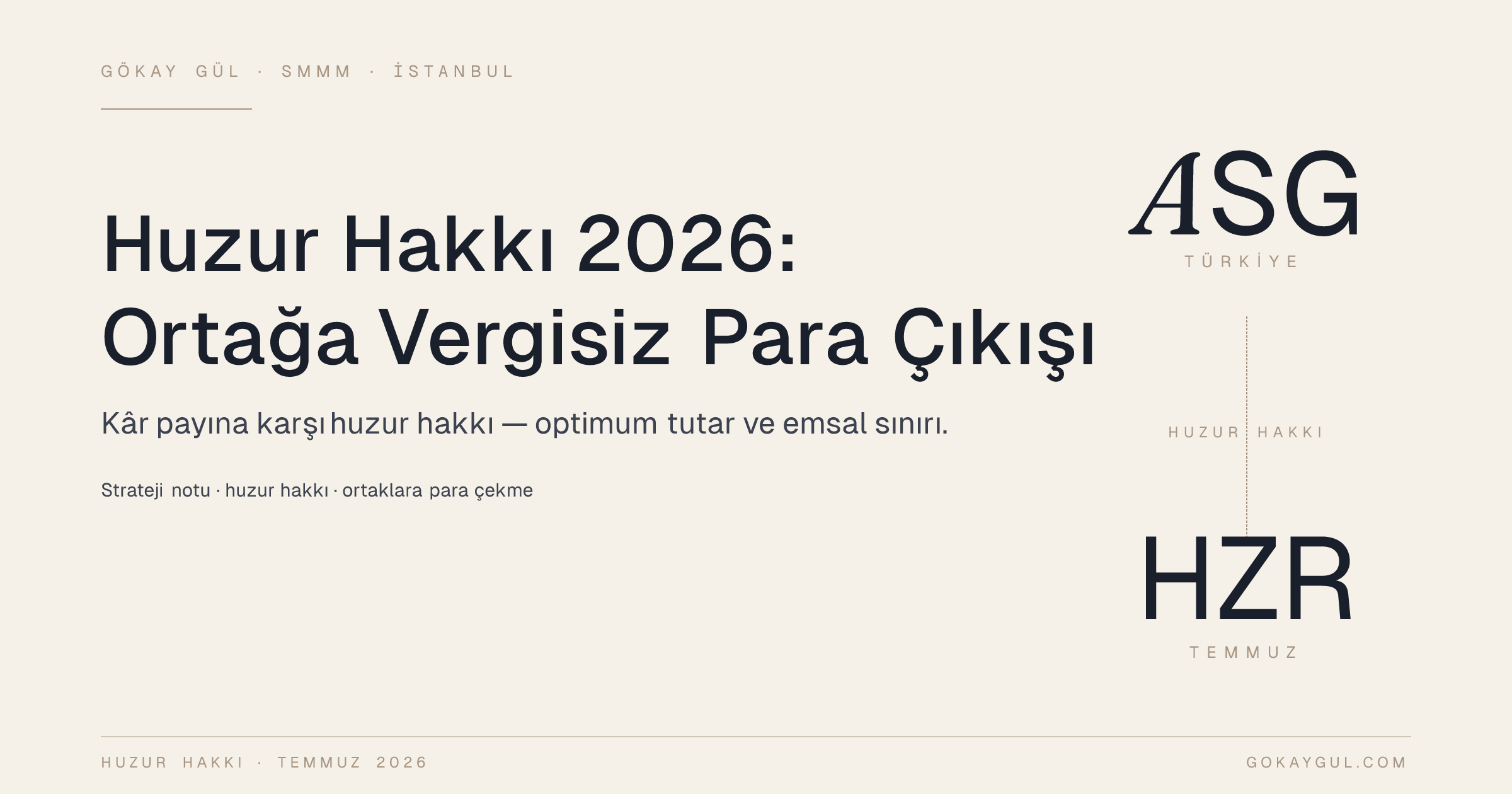 Director's Fee 2026: The Legal Way a Partner Draws Up to TRY 33,030 a Month From the Company Almost Tax-Free — and Its Limit